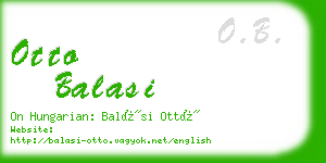 otto balasi business card